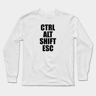 Programmer Cheat Code Long Sleeve T-Shirt